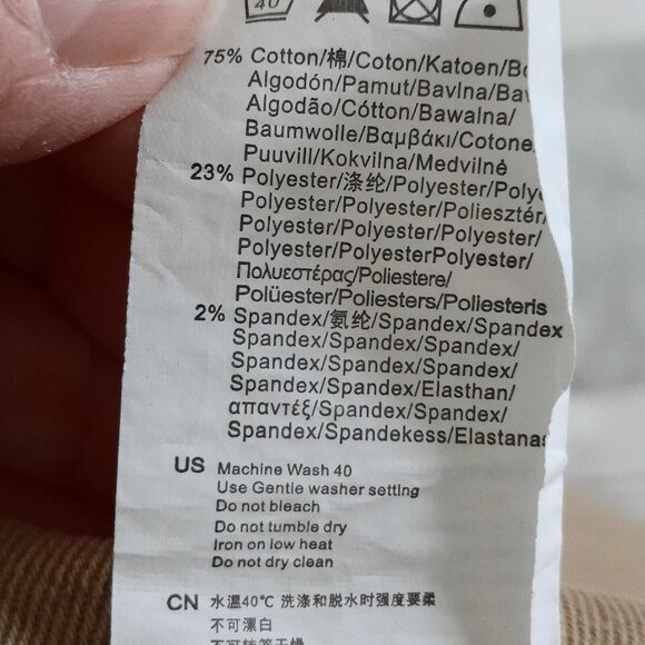 ZLZ Mens Khaki Denim Shorts Size 40 - Picture 7 of 9